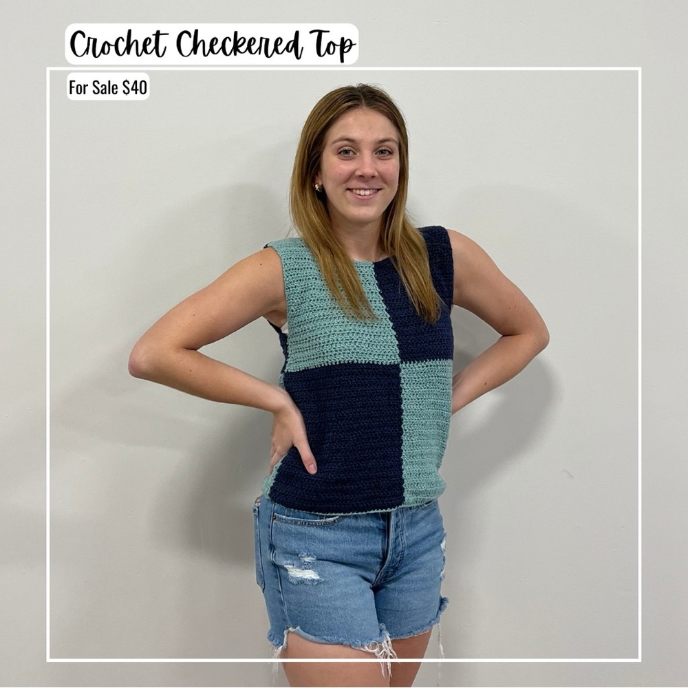 Crochet Checkered Top